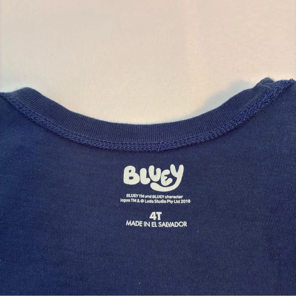 Old Navy Bluey Toddler Unisex Birthday Party Graphic T-Shirt Blue Size 4T